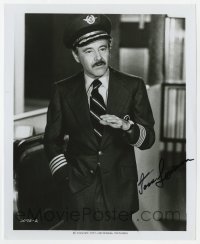 7s473 JACK LEMMON signed 8x10 still 1977 great close up as a pilot from Airport '77!