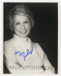 7s927 JANET LEIGH signed 8x10 publicity still 1988 great smiling portrait later in her career!