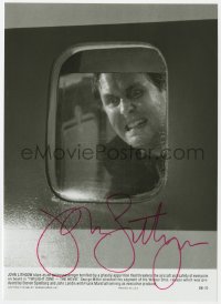 7s507 JOHN LITHGOW signed 7x9.75 still 1938 terrified airline passenger in Twilight Zone: The Movie!
