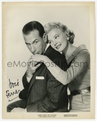 7s515 JOSE FERRER signed 8x10.25 still 1958 with young Gena Rowlands in The High Cost of Living!
