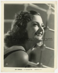 7s517 JOY HODGES signed 8x10.25 still 1930s smiling portrait of the Universal singer/actress!