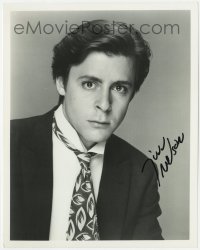 7s939 JUDD NELSON signed 8x10 REPRO still 1980s head & shoulders portrait flaring his nostrils!