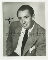 7s957 MACDONALD CAREY signed 8x10.25 REPRO still 1980s youthful portrait before Days of Our Lives!