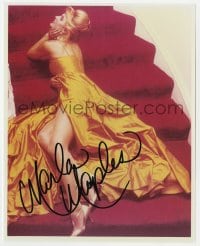 7s839 MARLA MAPLES signed color 8x10 REPRO still 2000s President Donald Trump's sexy ex-wife!