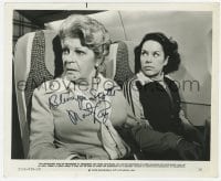 7s542 MARTHA RAYE signed 8x9.75 still 1979 close up w/Michele Lesser in The Concorde: Airport '79!