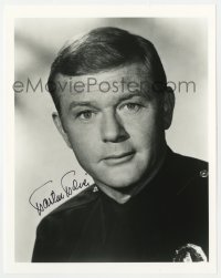 7s958 MARTIN MILNER signed 8x10.25 REPRO still 1980s portrait in police uniform form Adam-12!