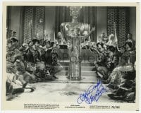 7s563 MYRNA LOY signed 8x10.25 still R1972 in full Asian makeup from The Mask of Fu Manchu!