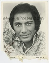 7s966 PAUL ANKA signed 8x10 publicity still 1980s head & shoulders close up of the singing idol!