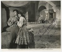 7s574 PETER COE signed 7.75x9.25 still 1944 escaping with pretty Maria Montez in Gypsy Wildcat!