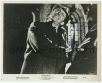 7s575 PETER CUSHING signed 8x10 still 1967 close up trying to free his hand in Island of Terror!