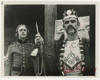 7s613 SEAN CONNERY signed TV 7x9 still R1979 with Michael Caine in The Man Who Would Be King!