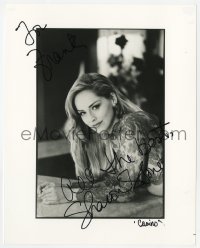 7s984 SHARON STONE signed 8x10 REPRO still 1995 super sexy close portrait when she was in Casino!