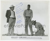 7s624 STROTHER MARTIN signed 8.25x10 still 1967 with Paul Newman in Cool Hand Luke, classic line!
