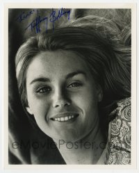 7s989 TIFFANY BOLLING signed 8x10 publicity still 1980s super close smiling portrait of the actress!
