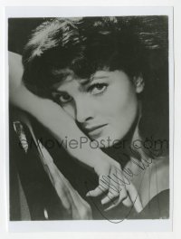 7s994 URSULA THIESS signed 3.75x5 REPRO still 1970s by the sexy German actress!