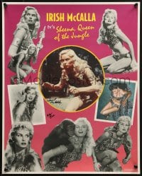 7s071 IRISH MCCALLA signed #410/500 16x20 commercial poster 1998 as Sheena, Queen of the Jungle!