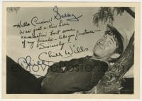 7s760 CHILL WILLS signed 5x7 fan photo 1950s great portrait with a pre-printed inscription!