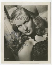 7s780 VERONICA LAKE signed 4x5 fan photo 1940s super sexy close portrait of the leading lady!
