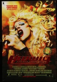 7s023 HEDWIG & THE ANGRY INCH signed foil DS 1sh 2001 by John Cameron Mitchell, Trask, Shor, Pitt!