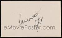 7s153 BERNADETTE PETERS signed 3x5 index card 1980s with two self titled albums w/Vargas art!