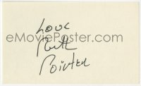7s823 RUTH POINTER signed 3x5 index card 1970s it can be framed & displayed with a repro still!