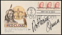 7s221 ANTHONY QUINN signed first day cover 1987 includes a 1954 window card from The Long Wait!