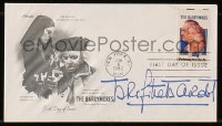 7s195 BRIGITTE BARDOT signed 4x7 first day cover 1982 includes 1958 Love Is My Profession insert!