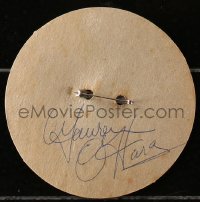 7s732 MAUREEN O'HARA signed 5x5 promotional pin 1959 You're too much But Not For Me!