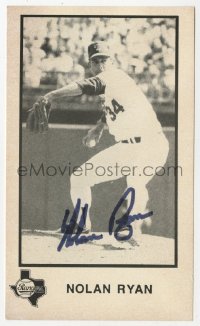 7s745 NOLAN RYAN signed 3x5 card 1990s the famous Texas Rangers professional baseball pitcher!
