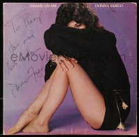 7s189 DONNA FARGO signed record 1977 the country singer's album, Shame On Me!