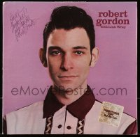 7s191 ROBERT GORDON WITH LINK WRAY signed record 1977 by BOTH rockabilly musicians!