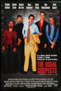 7s077 USUAL SUSPECTS signed 27x40 REPRO poster 2000s by Kevin Spacey, directed by Bryan Singer!