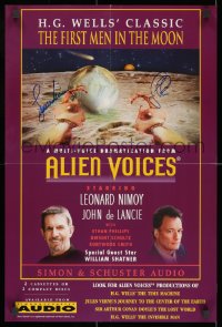 7s012 ALIEN VOICES signed 16x24 special poster 1998 by BOTH Leonard Nimay AND John de Lancie!