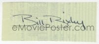 7s781 BILL BIXBY signed 2x4 cut paper 1964 it can be framed & displayed with a repro still!