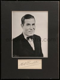 7s120 NAT PENDLETON signed 4x8 cut album page in 12x16 display 1940s ready to hang on the wall!