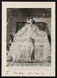 7s211 SIMONE SIMON signed 8x11 book page 1950s includes a 1943 1/2sh from Tahiti Honey!
