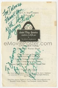 7s798 SISTER MARY IGNATIUS EXPLAINS IT ALL FOR YOU signed 6x9 cut page 1982 by Redgrave & Itzin!