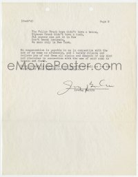 7s704 IRVING BERLIN signed contract 1941 his name used for free in MGM's Babes on Broadway song!