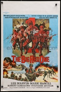 7t344 BIG RED ONE Belgian 1980 directed by Samuel Fuller, Lee Marvin, Mark Hamill in WWII!
