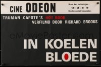 7t381 IN COLD BLOOD Belgian 1967 Richard Brooks directed, Robert Blake, from Truman Capote novel!
