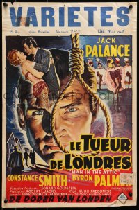 7t400 MAN IN THE ATTIC Belgian 1953 Jack Palance, Jack the Ripper, cool different artwork!