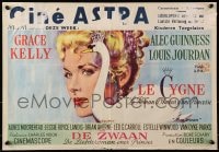 7t428 SWAN Belgian 1956 wonderful close up artwork of beautiful Grace Kelly by Monet!