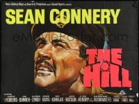 7t062 HILL British quad 1965 directed by Sidney Lumet, great close up of Sean Connery!