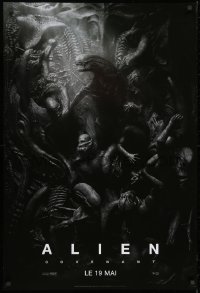 7t002 ALIEN COVENANT style C teaser DS Canadian 1sh 2017 Ridley Scott, incredible sci-fi image!
