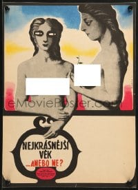 7t086 BEST AGE Czech 12x16 1969 Jaroslav Papousek's Nejkrasnejsi vek, Vodrazkova art of nude girls!