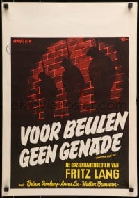 7t003 HANGMEN ALSO DIE Dutch 1940s directed by Fritz Lang, Brian Donlevy, art of hanged men!