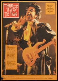 7t568 SIGN 'O' THE TIMES East German 11x16 1988 rock and roll concert, image of Prince w/guitar!