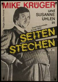 7t639 SEITENSTECHEN East German 23x32 1987 wacky image of Mike Kruger as a pregnant man!