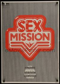 7t641 SEXMISSION East German 23x32 1985 Seksmisja, really wild title treatment by Handschick!