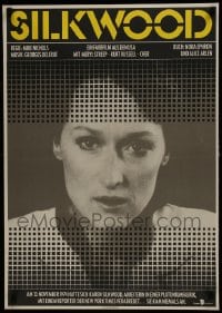 7t645 SILKWOOD East German 23x32 1986 Meryl Streep, Cher, Kurt Russell, directed by Mike Nichols!